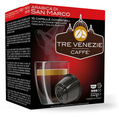 Tre Venezie ARABICA DI SAN MARCO kapsle pro kávovary Dolce Gusto 16 ks