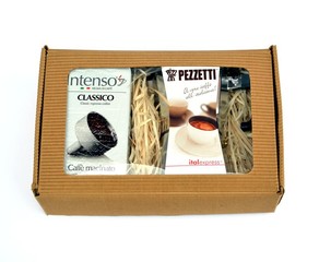 Dárkový set moka konvice Pezzetti Ital 6 plus 2x mletá káva Intenso Classico 250g